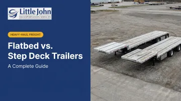Flatbed vs. Step Deck Trailers: A Complete Guide