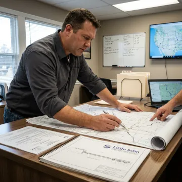 Heavy haul specialist planning an oversized equipment route