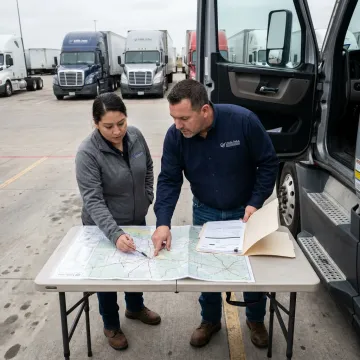 Coordinator planning a container transport route
