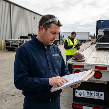 Coordinator planning flatbed freight route
