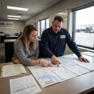 Flatbed freight planning and dispatch process