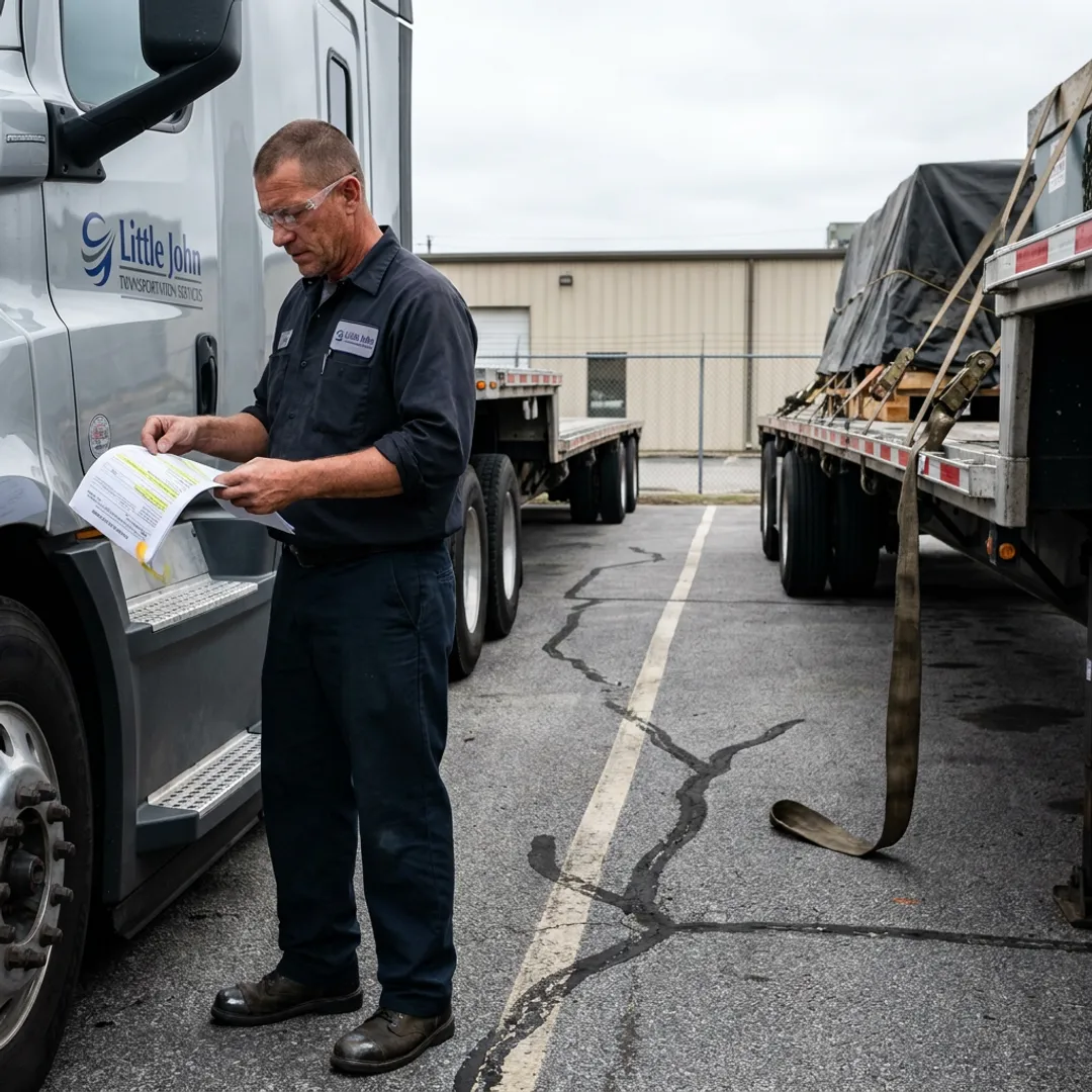 Freight logistics team planning heavy cargo shipment