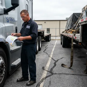 Freight logistics team planning heavy cargo shipment