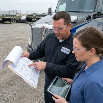 Heavy-haul team planning an oversize route