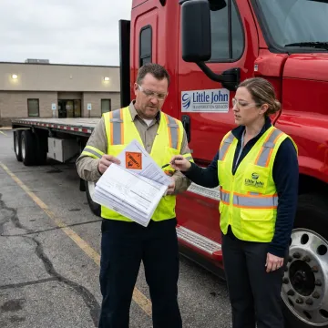Hazmat freight planning and dispatch team
