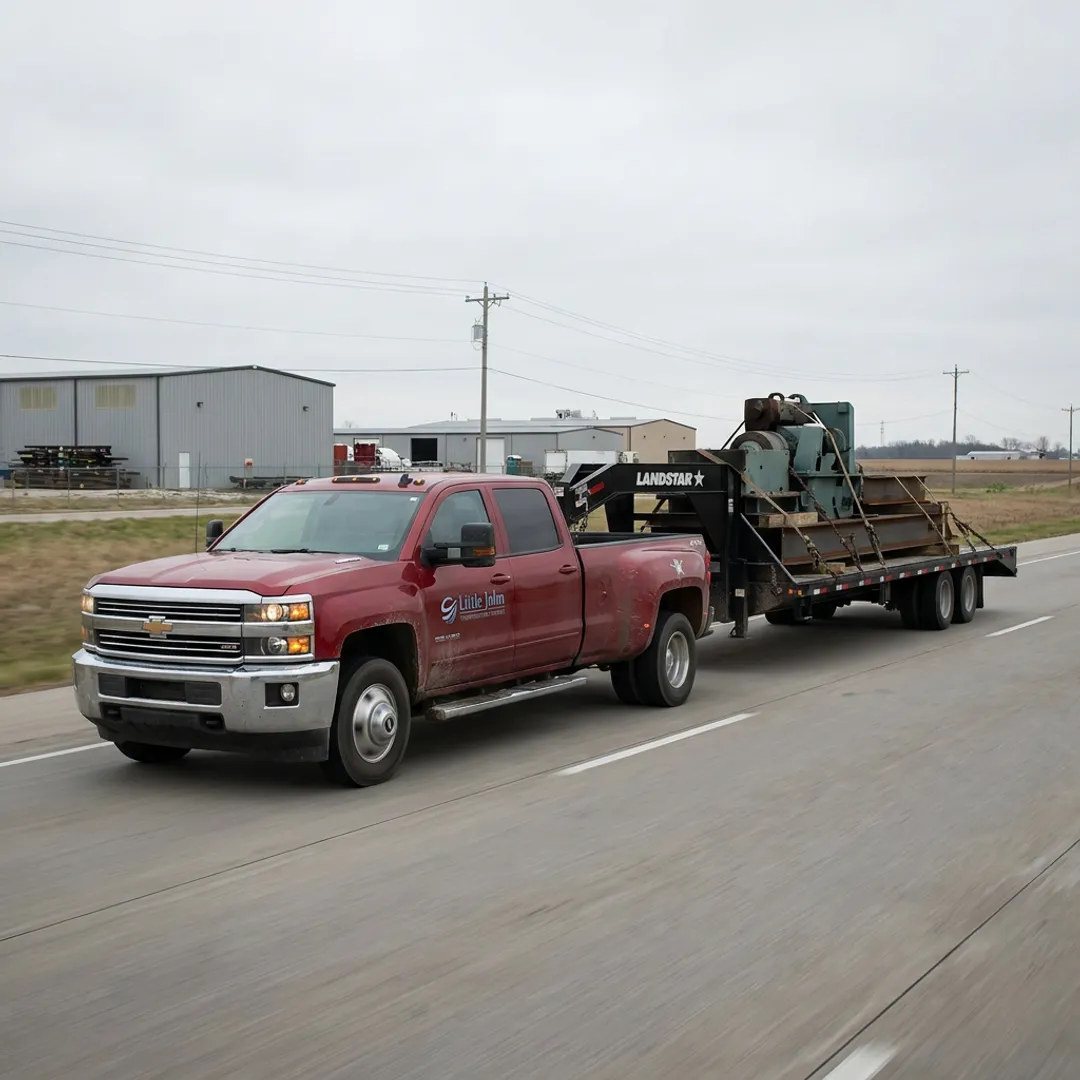 Hot Shot Truck Loads out of Missouri