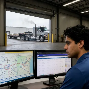 Dispatcher tracking expedited freight shipment