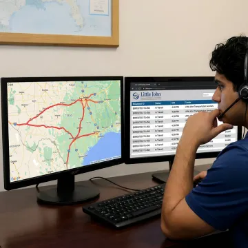 Dispatcher coordinating expedited freight shipment