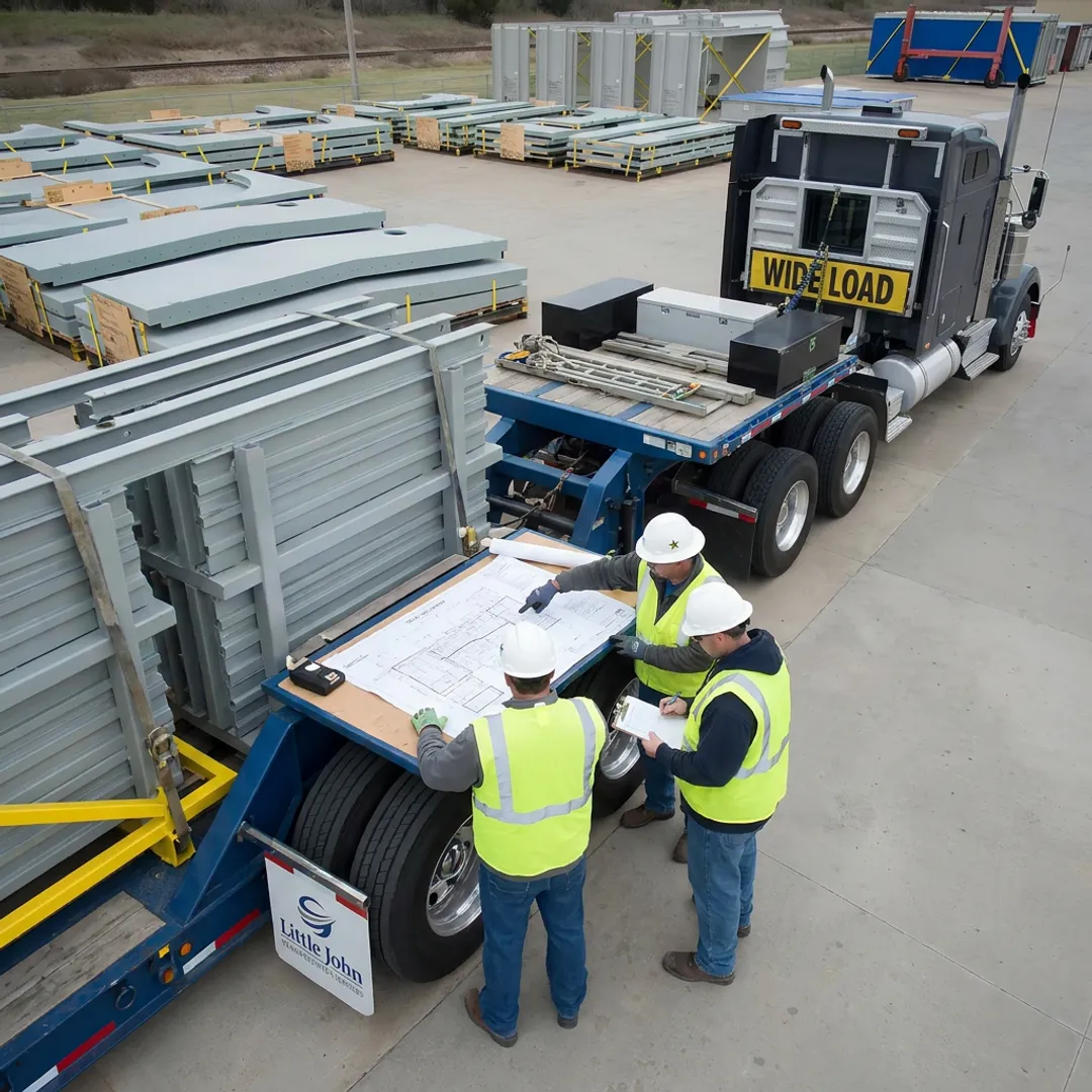 Heavy haul transport planning with specialized trailer