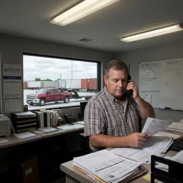 Hot shot truck being dispatched for urgent freight