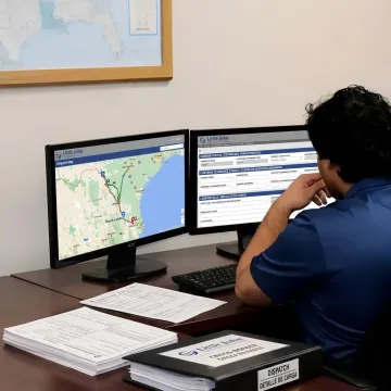 Cross-border logistics team coordinating freight movement