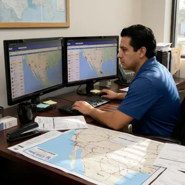 Dispatcher coordinating hot shot freight delivery