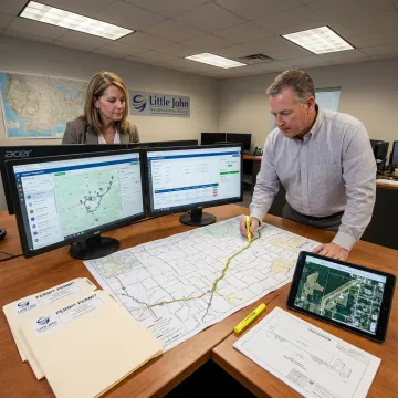 Heavy-haul flatbed route planning and dispatch coordination