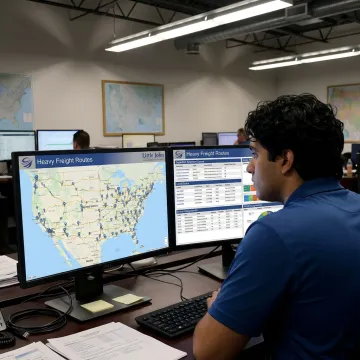 Dispatcher tracking expedited freight shipment