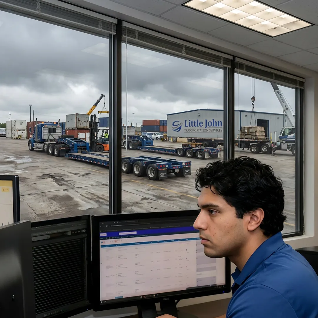 Dispatcher coordinating expedited freight shipment