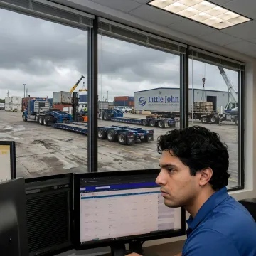 Dispatcher coordinating expedited freight shipment