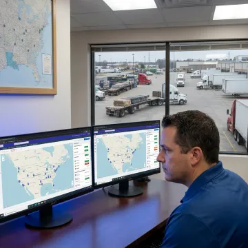 Dispatcher tracking expedited freight shipment