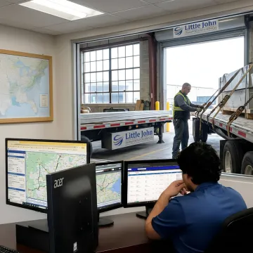 Dispatcher tracking expedited freight shipment