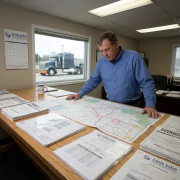 Heavy equipment transport planning and route coordination