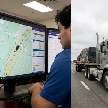 Dispatcher tracking hot shot freight
