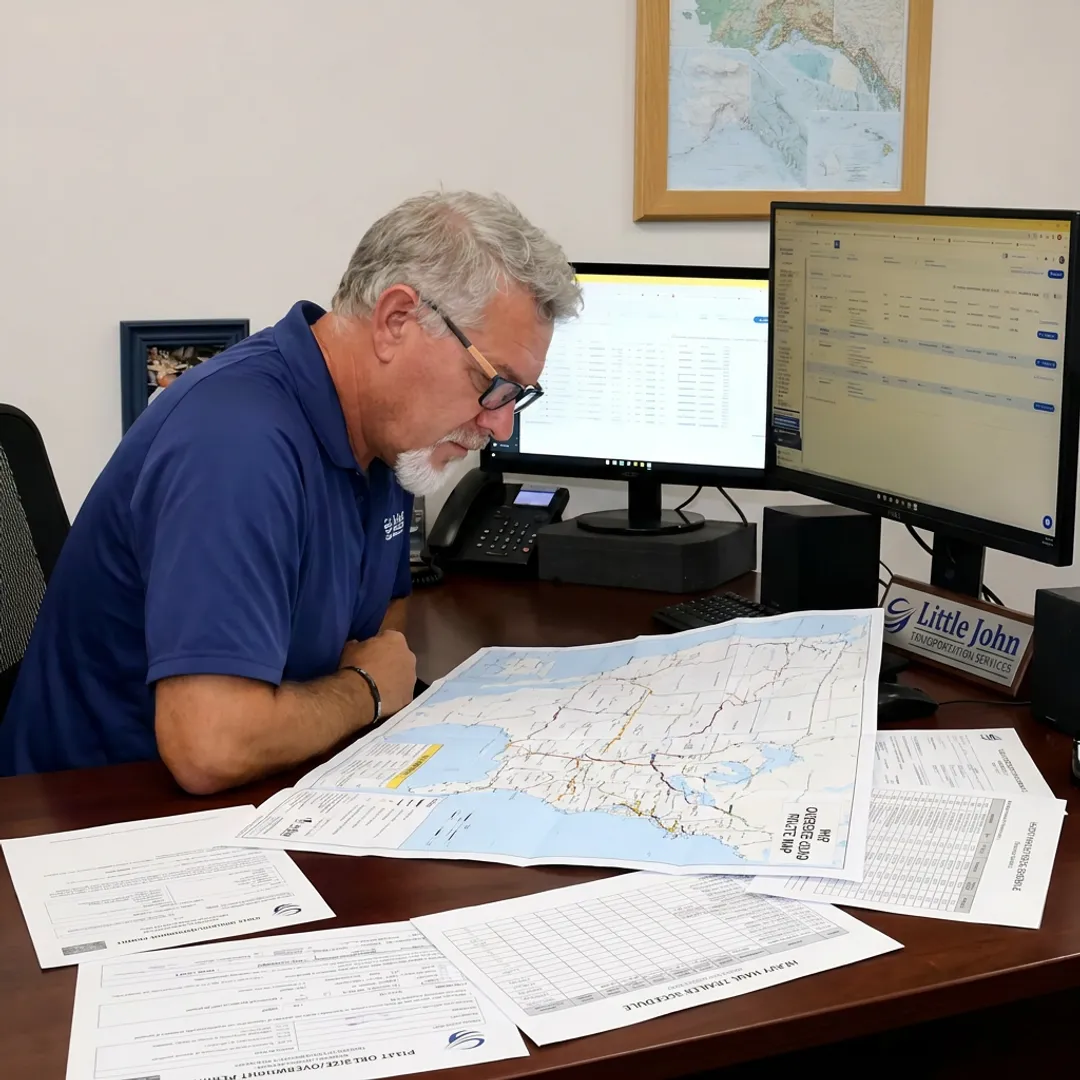 Heavy haul route planning and dispatch coordination