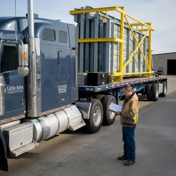 Logistics specialist coordinating specialized freight