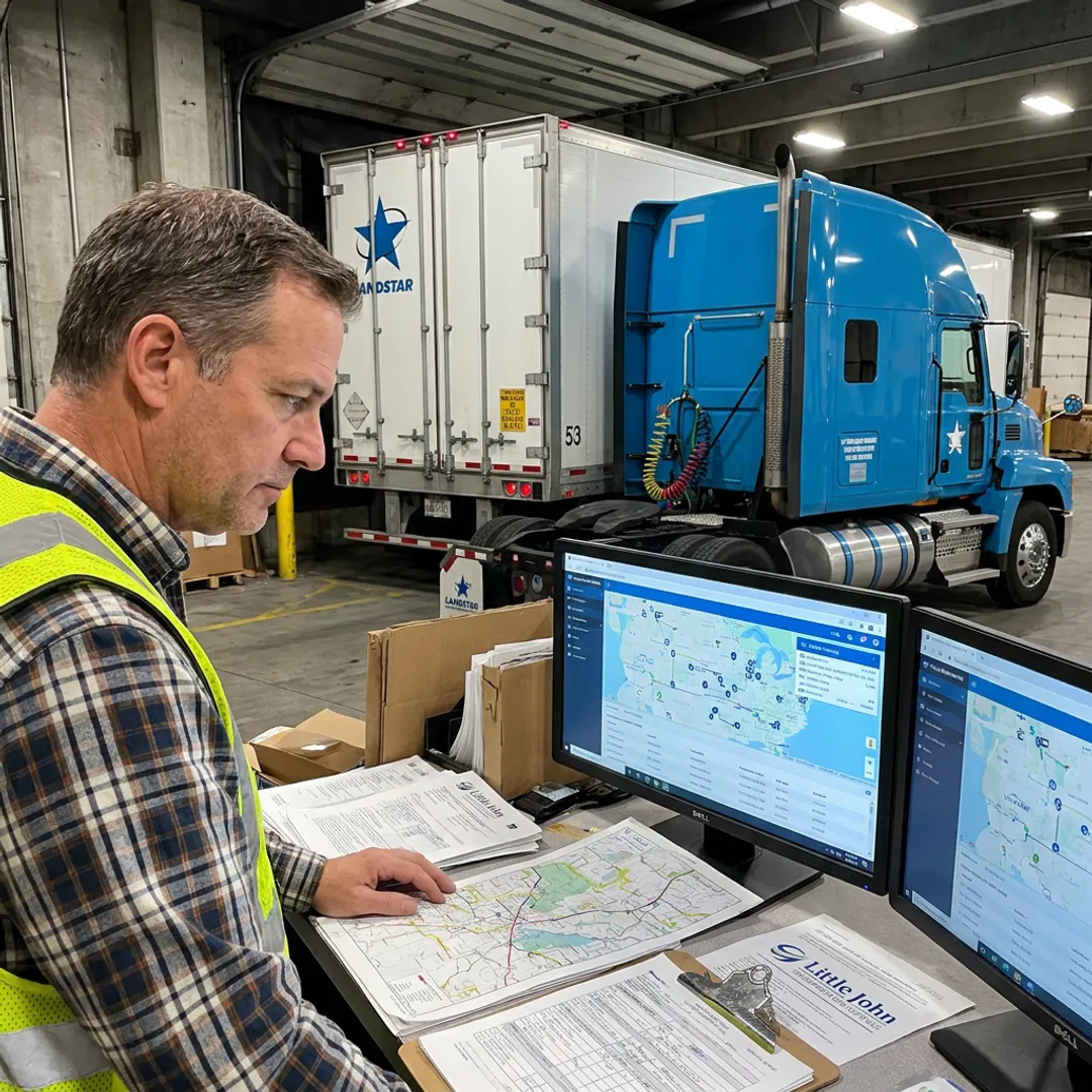 Dispatcher coordinating specialized freight shipment