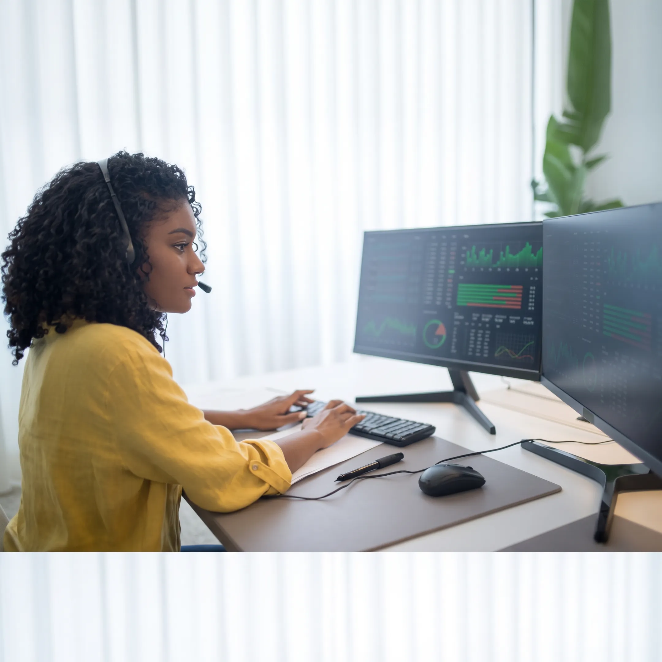 Managed IT technician monitoring business systems