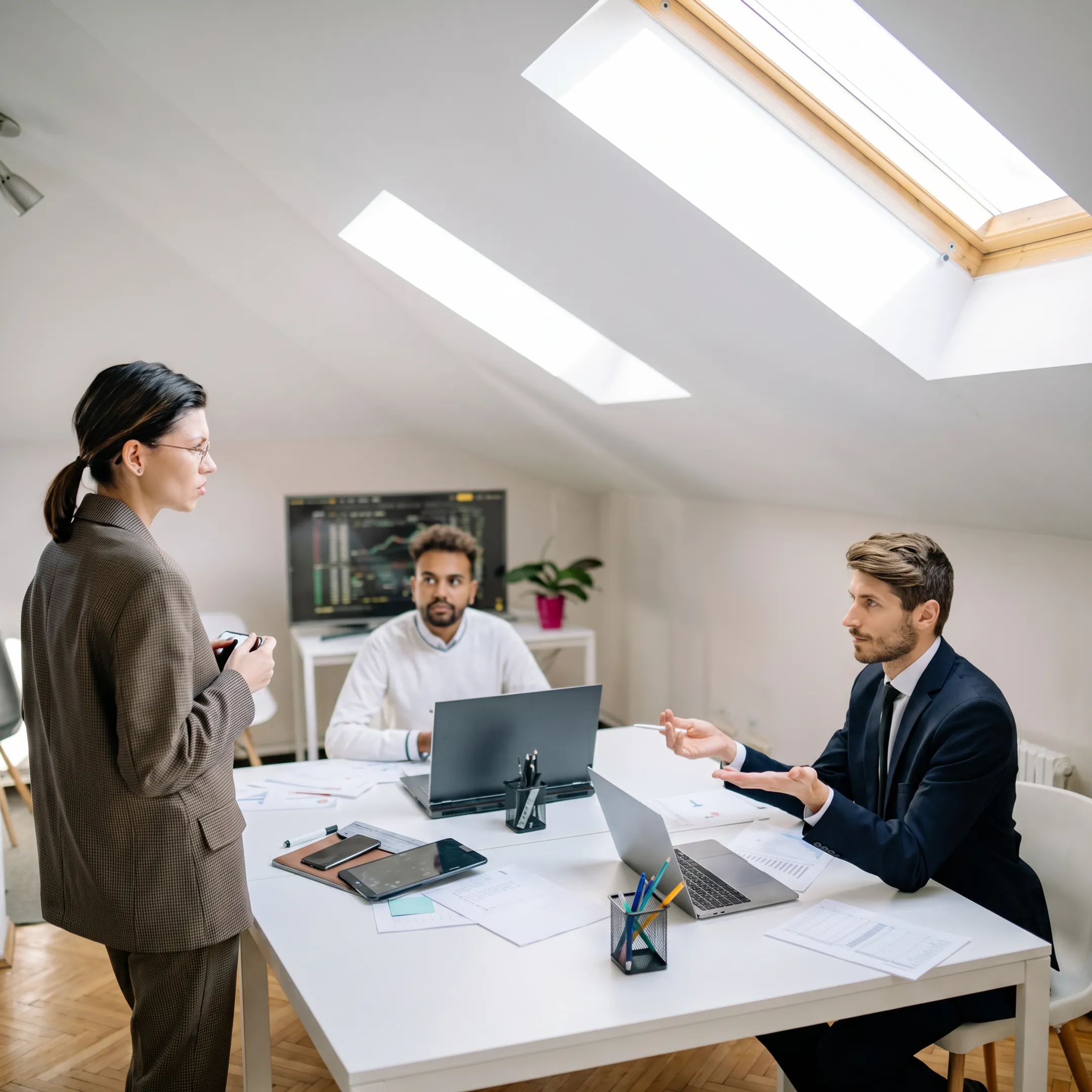 IT support technician monitoring business systems