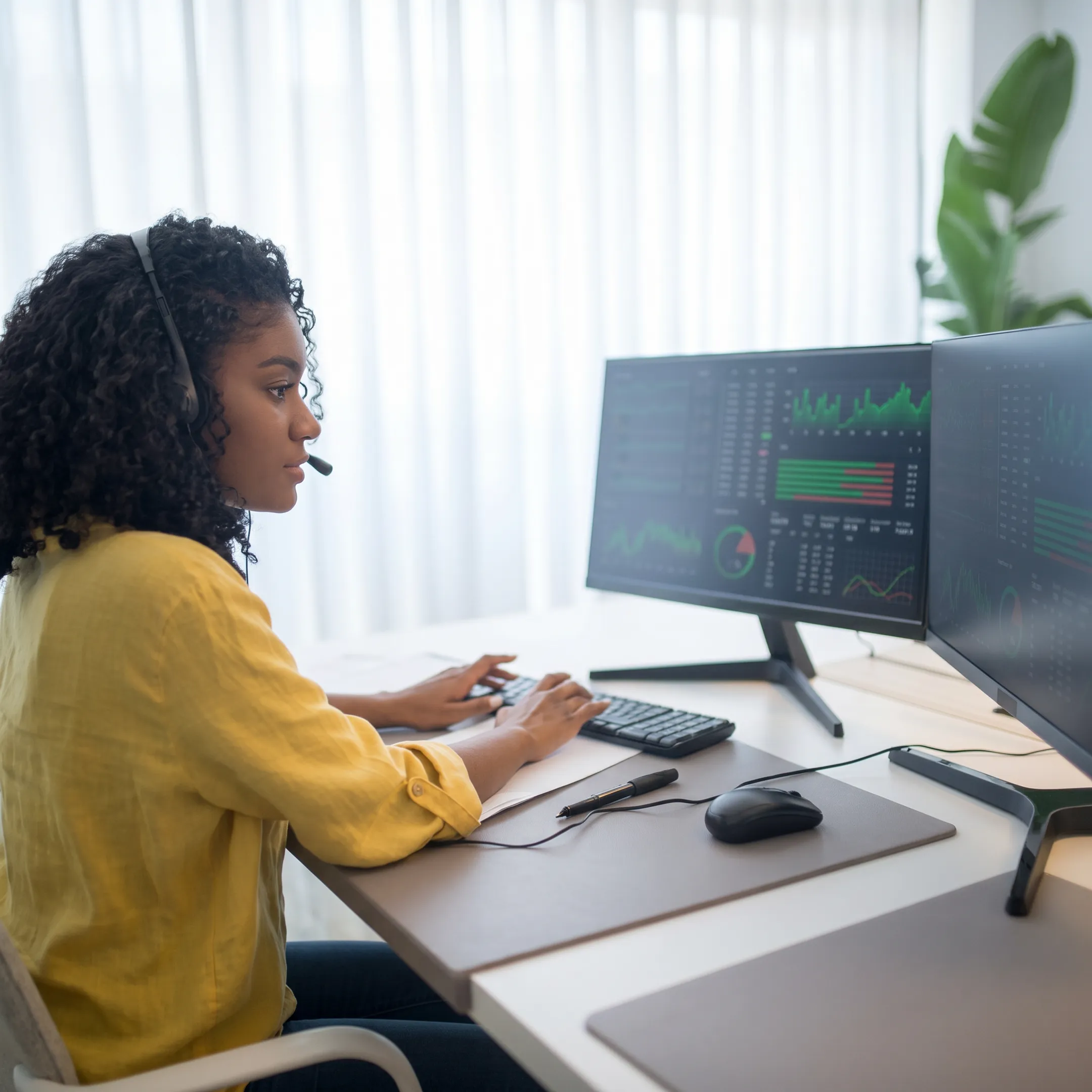 IT professional reviewing network infrastructure