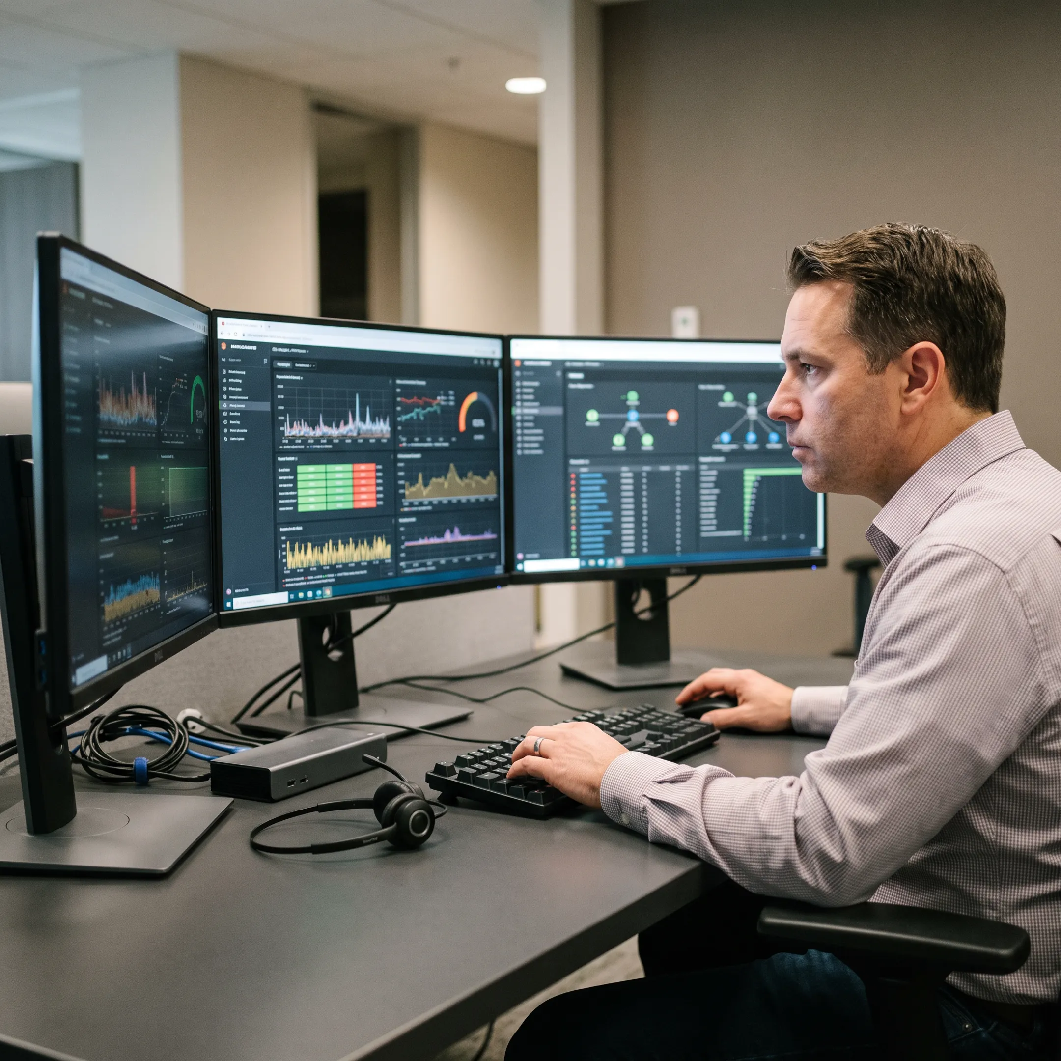 IT professional maintaining business systems