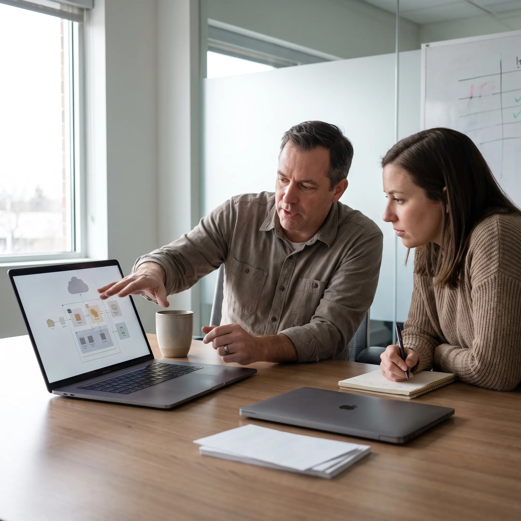Nonprofit team receiving IT support