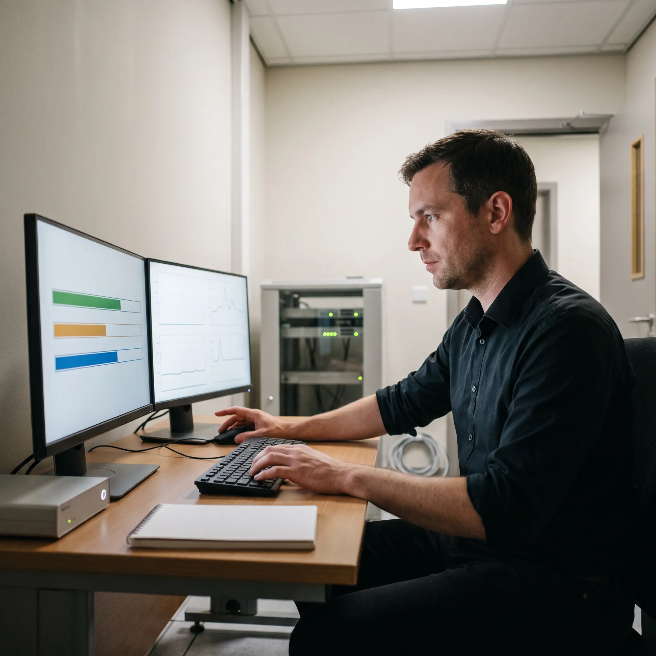 Secure cloud and server backup monitoring dashboard
