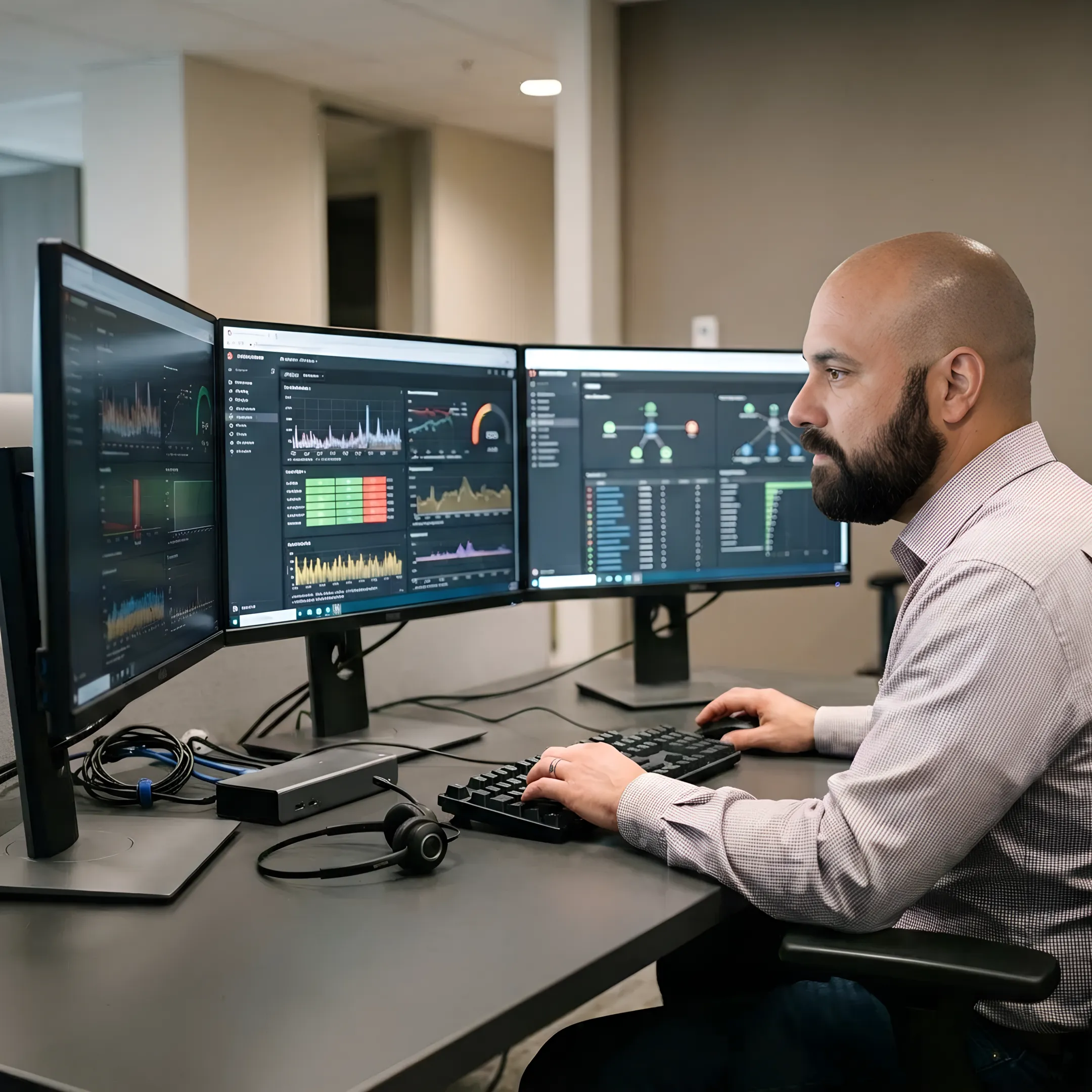 IT professional maintaining business systems