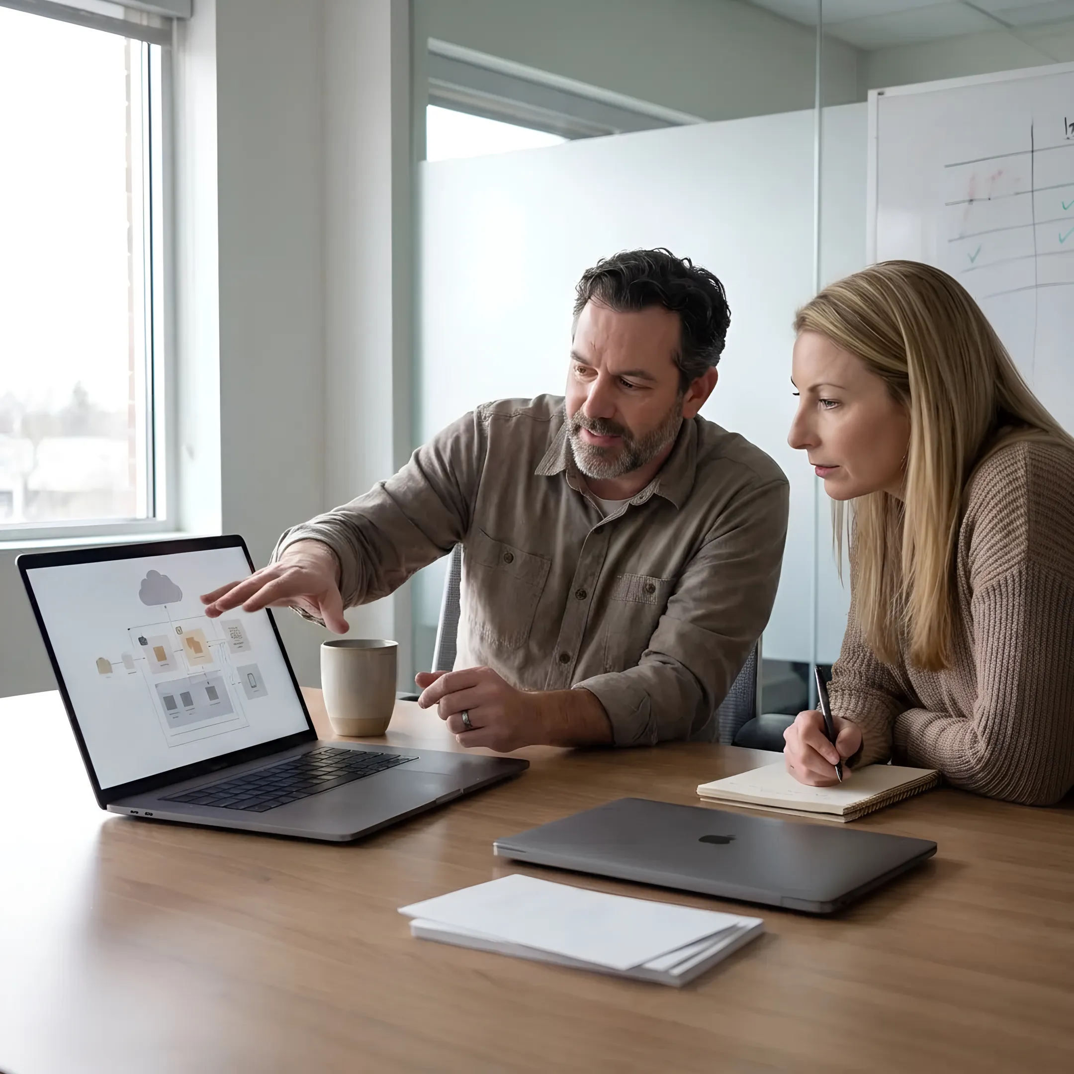 Nonprofit team receiving IT support
