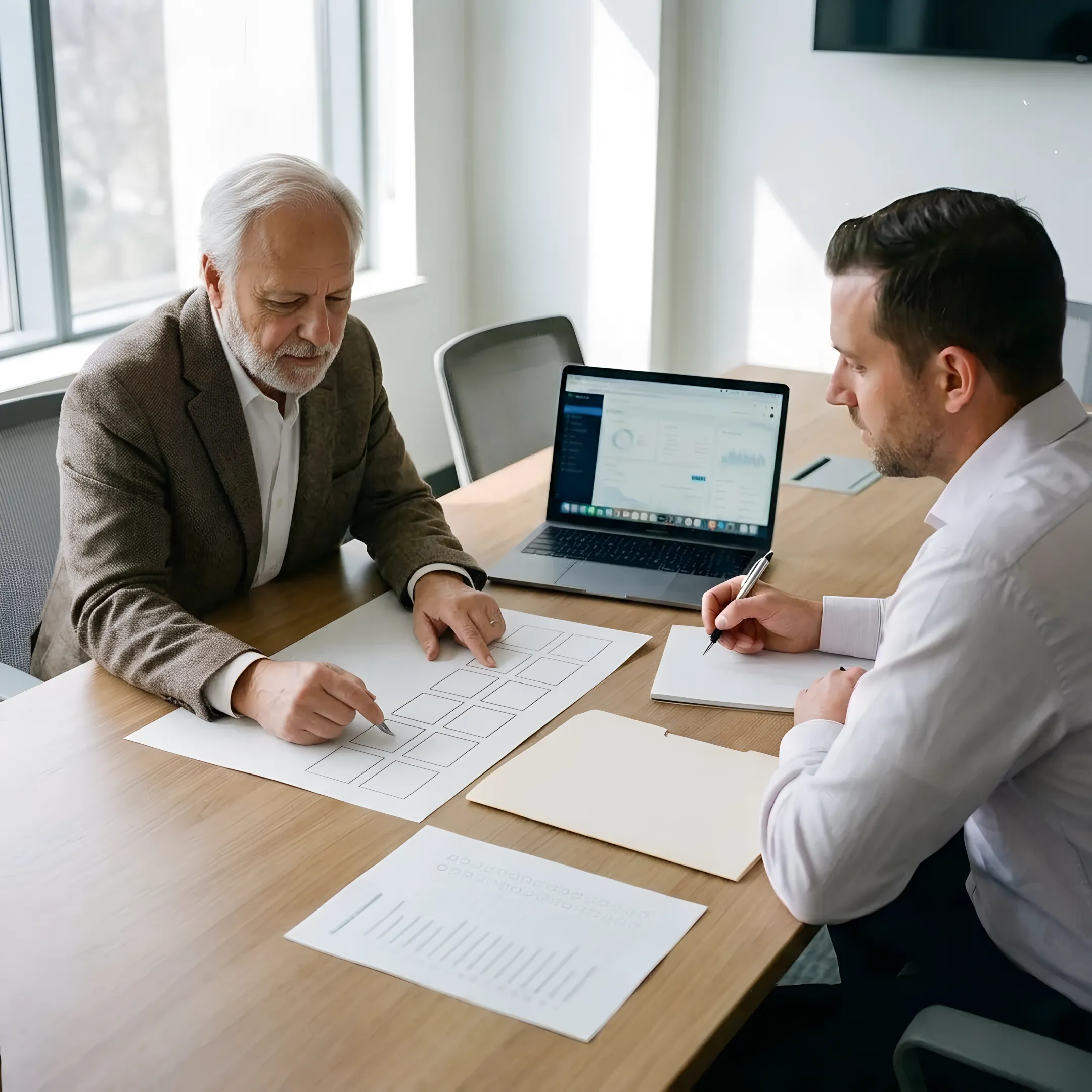 SOC 2 advisor mapping controls and policies on a compliance planning board
