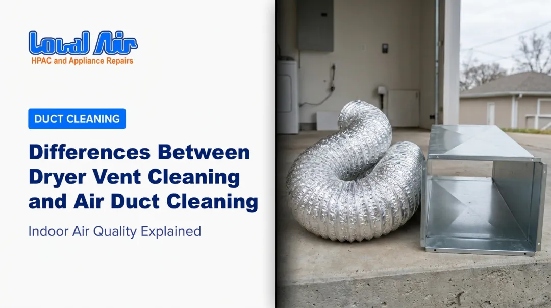 Differences Between Dryer Vent Cleaning and Air Duct Cleaning