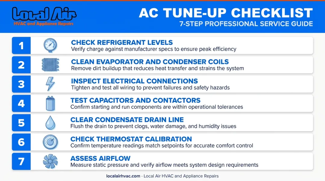 7-step professional AC tune-up checklist for South Florida HVAC maintenance