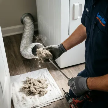 Dryer vent cleaning tools removing lint