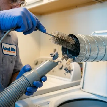 Dryer vent cleaning tools removing lint