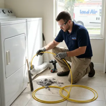 Dryer vent service process