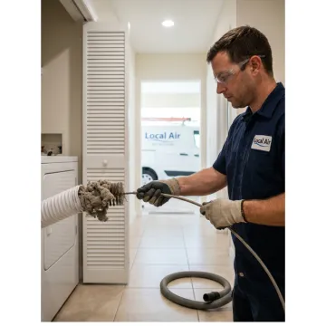 Dryer vent cleaning process