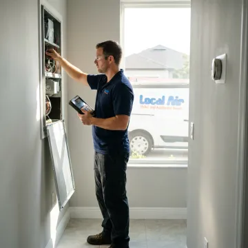 Residential AC system inspection by certified technician