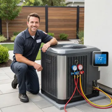 Modern air conditioning system operating efficiently in Florida home