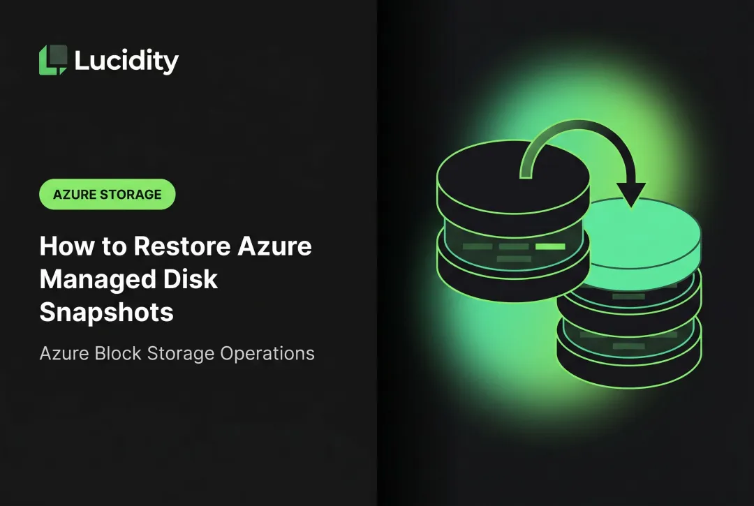 How to Restore Azure Managed Disk Snapshots