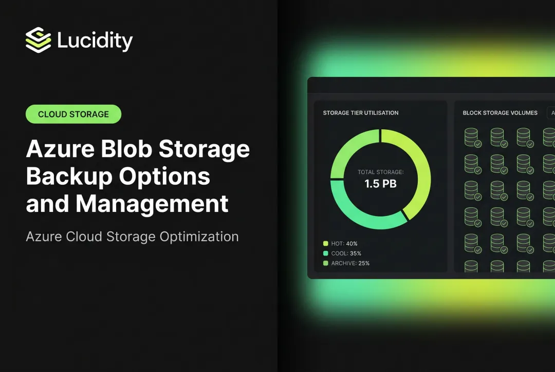 Azure Blob Storage Backup Options and Management