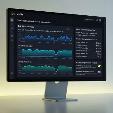 Enterprise storage optimization dashboard