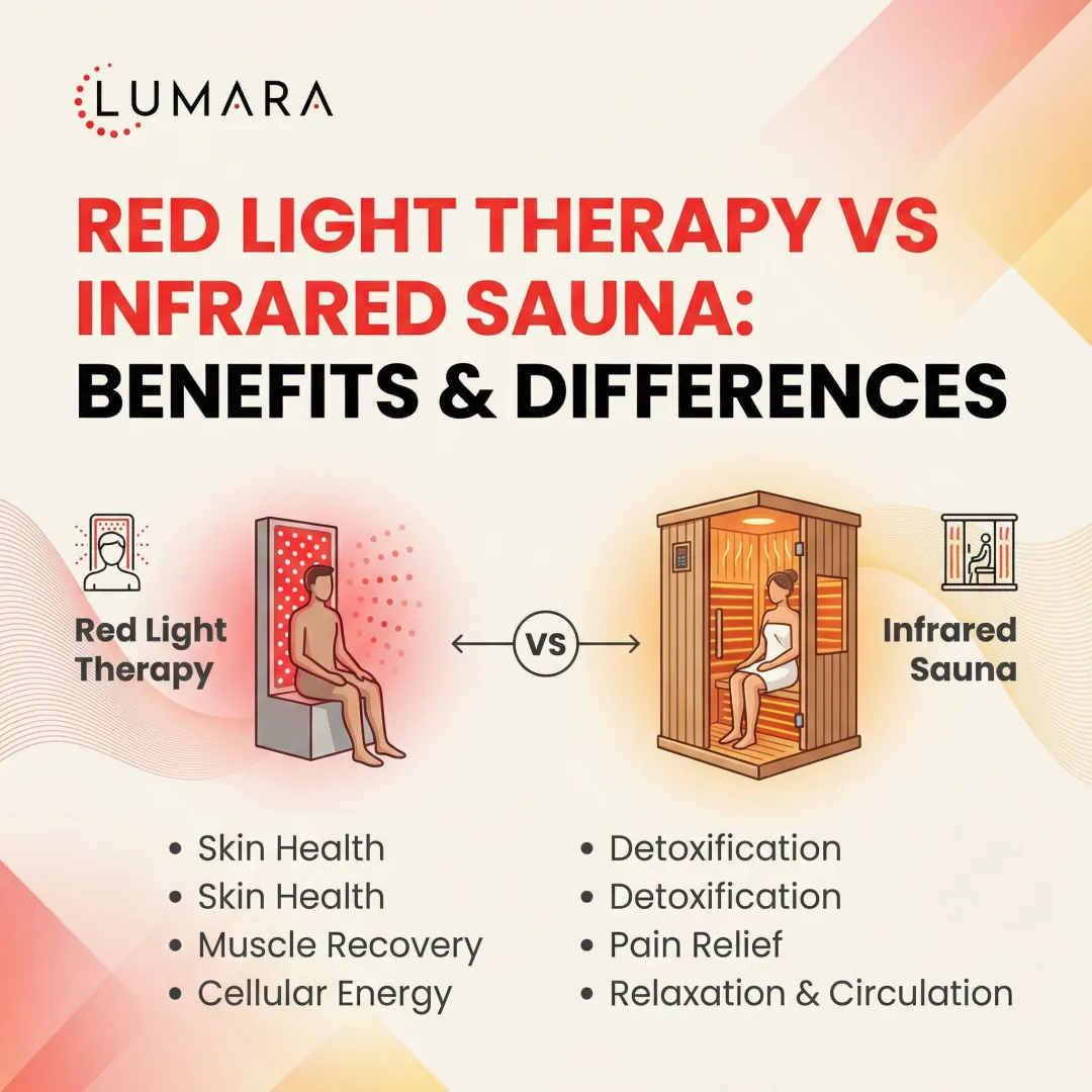 Red Light Therapy vs Infrared Sauna: Benefits & Differences
