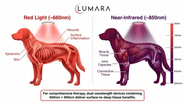 Fur attenuation chart: how different coat types affect light penetration in red light therapy for dogs