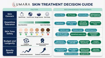 Lumara facial rejuvenation device options: VISO LED Mask for facial focus versus Illuminate V2 for broader coverage